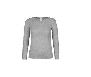 B&C BC06T - Tee-shirt femme manches longues Sport Grey