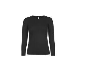 B&C BC06T - Maglietta da donna a maniche lunghe Black