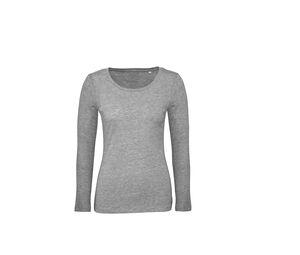 B&C BC071 - Tee-shirt coton bio femme LSL Sport Grey