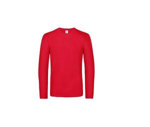 B&C BC07T - T-shirt da uomo a manica lunga Red