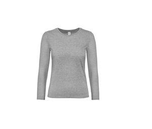 B&C BC08T - Tee-shirt femme manches longues Sport Grey