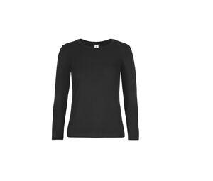 B&C BC08T - Maglietta da donna a maniche lunghe Black