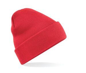 Beechfield BF045 - Beanie with Flap Red Bright