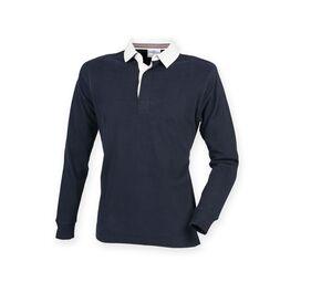 FRONT ROW FR104 - Polo de rugby manches longues Navy