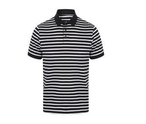 Front Row FR230 - Striped jersey polo shirt Navy / White