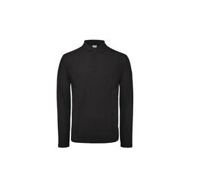 B&C ID1LS - Polo manches longues homme Black