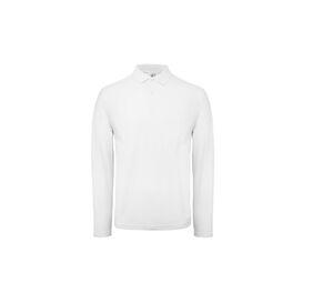 B&C ID1LS - Polo manches longues homme White