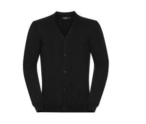 RUSSELL JZ71M - Cardigan homme col V Black
