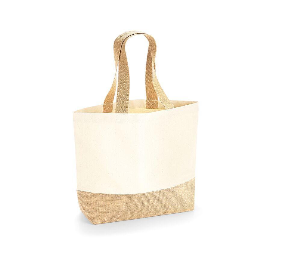 Westford mill WM451 - Cotton/burlap shopping bag