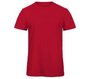 B&C BC046 - Ekologisk bomullst-shirt för män Chic Red