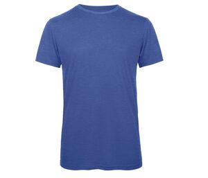 B&C BC055 - TM055 T-Shirt A Tre Tessuti Uomo Heather Royal Blue