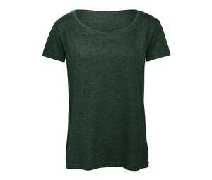 B&C BC056 - Camiseta de Tres Mezclas para Mujer Heather Forest