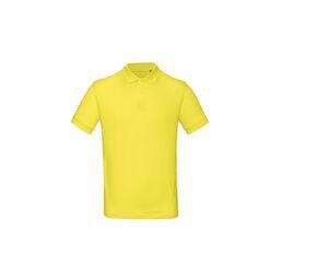 B&C BC400 - Men's 100% organic polo shirt Solar Yellow