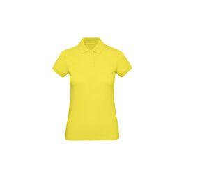 B&C BC401 - Shirt da polo biologica da donna Solar Yellow