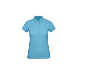 B&C BC401 - Shirt da polo biologica da donna Very Turquoise