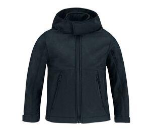 B&C BC651 - Hooded Softshell Jacke für Kinder Navy