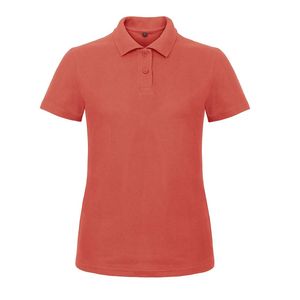 B&C BCI1F - Polo Femme Pixel Coral