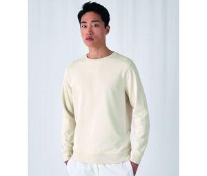 B&C BCU31B - Organic Round Neck Sweatshirt Off White