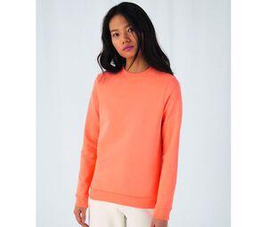 B&C BCW02W - Sweat col rond # femme Candy Pink