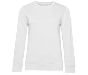 B&C BCW32B - Women's Organic Round Neck Sweatshirt White