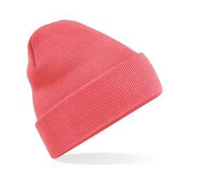 Beechfield BF045 - Beanie with Flap Coral