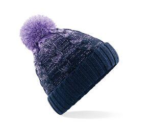 Beechfield BF459 - OMBRÉ BEANIE Lavender / French Navy