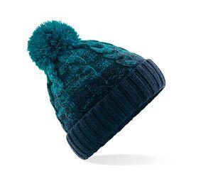 Beechfield BF459 - OMBRÉ BEANIE Teal / French Navy