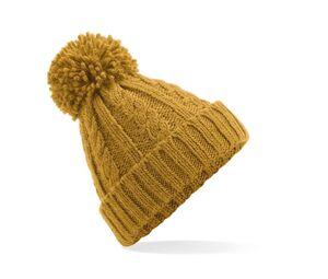 Beechfield BF480 - CABLE KNIT MELANGE BEANIE Senf