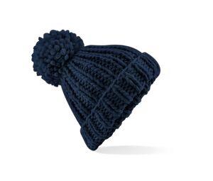 Beechfield BF483 - OVERSIZED HAND-KNITTED BEANIE French Navy