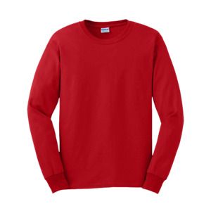 Gildan GN186 - Ultra Cotton Adult Long Sleeve T-Shirt Red