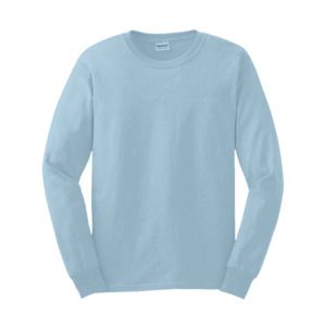 Gildan GN186 - Ultra Cotton Adult Long Sleeve T-Shirt Light Blue