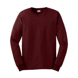 Gildan GN186 - Ultra Cotton Adult Long Sleeve T-Shirt Maroon
