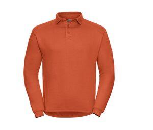 Russell JZ012 - Sweatshirt Col Polo Homme Orange