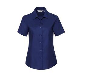 Russell Collection JZ33F - Ladies' Short Sleeve Easy Care Oxford Shirt Bright Royal