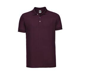 RUSSELL JZ566 - Men's Stretch Polo Bourgogne