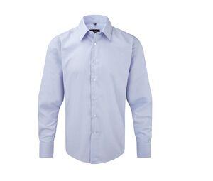 Russell Collection JZ922 - Oxford Hemd Langarm Blue Oxford