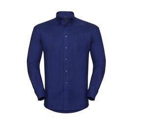 Russell Collection JZ932 - Men's Long Sleeve Easy Care Oxford Shirt Bright Royal