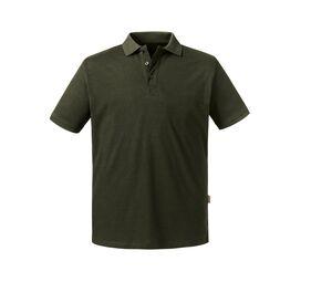 RUSSELL RU508M - Polo organique homme Dark Olive