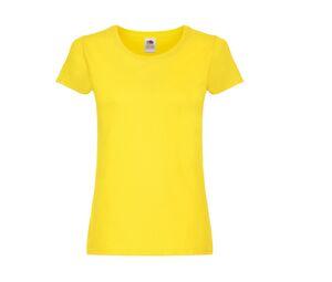 FRUIT OF THE LOOM SC1422 - Tee-shirt femme col rond Yellow