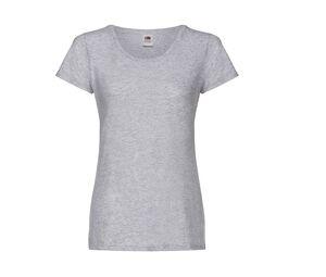 FRUIT OF THE LOOM SC1422 - Tee-shirt femme col rond Heather Grey