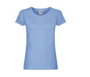 FRUIT OF THE LOOM SC1422 - Tee-shirt femme col rond Sky Blue