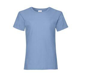 FRUIT OF THE LOOM SC229 - T-Shirt De Menina Valueweight Sky Blue