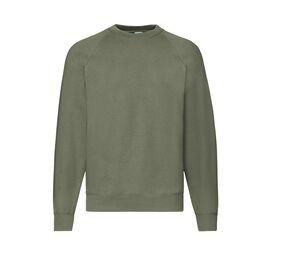 Fruit of the Loom SC260 - Pull À Manches Raglan Homme Classic Olive