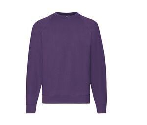 Fruit of the Loom SC260 - Pull À Manches Raglan Homme Purple