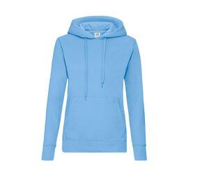 FRUIT OF THE LOOM SC269 - Lady-Fit Hooded Sweat Sky Blue