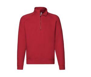 Fruit of the Loom SC276 - Premium-Sweatshirt mit Reißverschluss für Herren Red