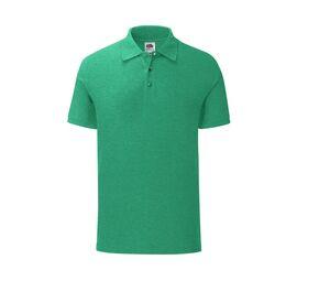 FRUIT OF THE LOOM SC3044 - ICONIC Polo Shirt Heather Green