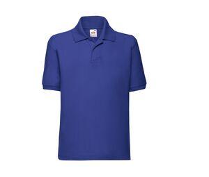 Fruit of the Loom SC3417 - Children's long-sleeved polo shirt Royal Blue