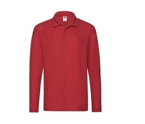 Fruit of the Loom SC384 - Premium Polo Long Sleeve (63-310-0) Red