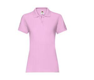 Fruit of the Loom SC386 - Women's Cotton Polo Shirt Light Pink